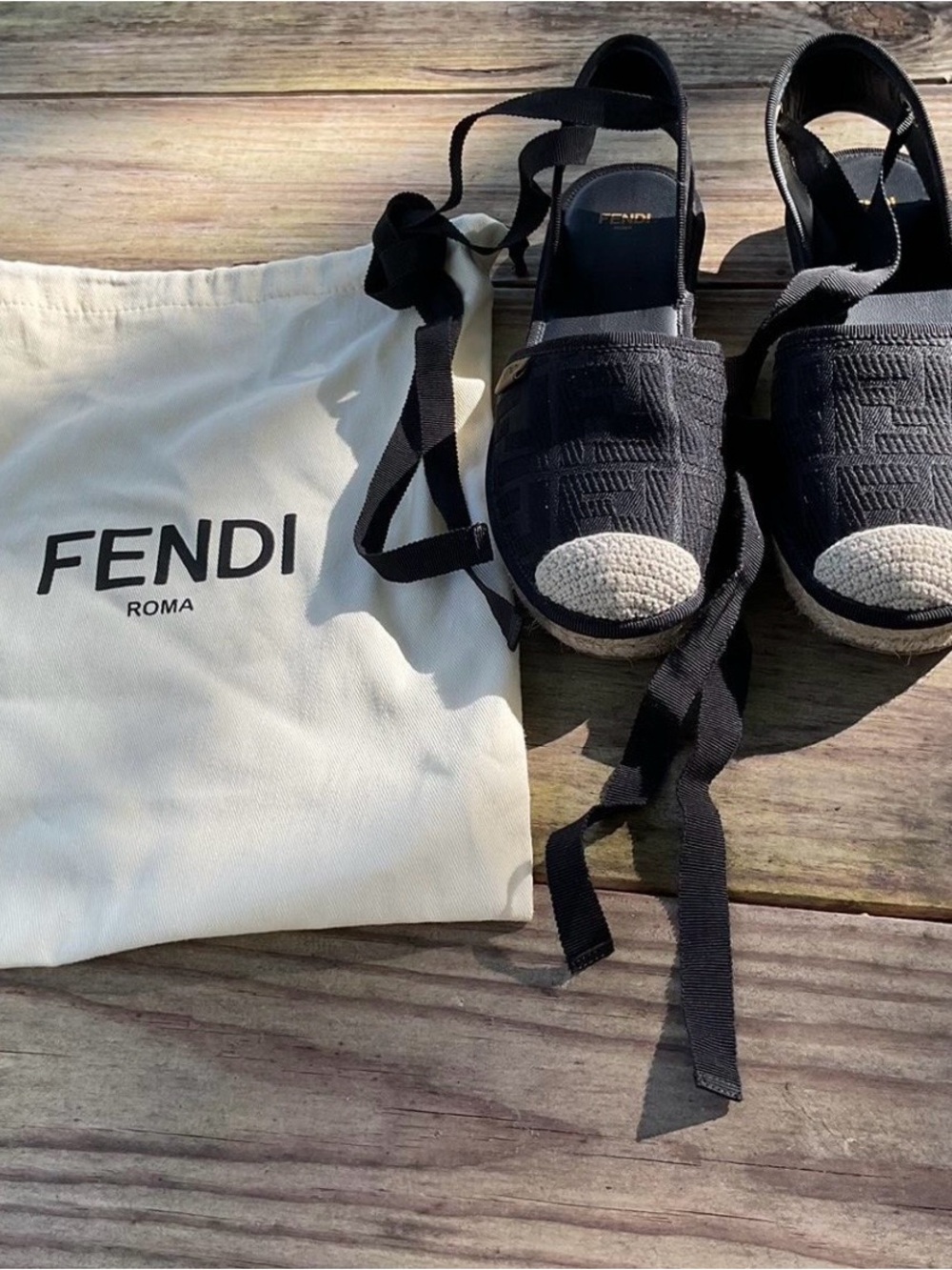 Fendi espadrilles with tie